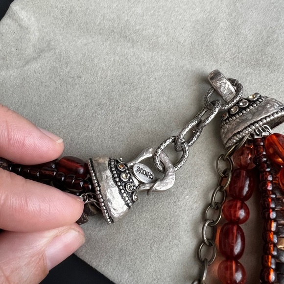 Elegant Multi-Strand Beaded Necklace - Picture 6 of 8